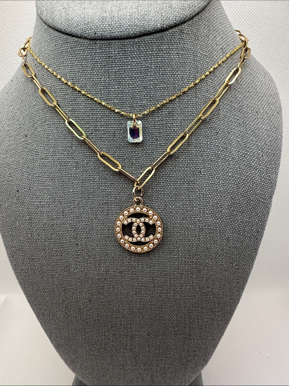 Chanel and Swarovski Crystal Necklaces